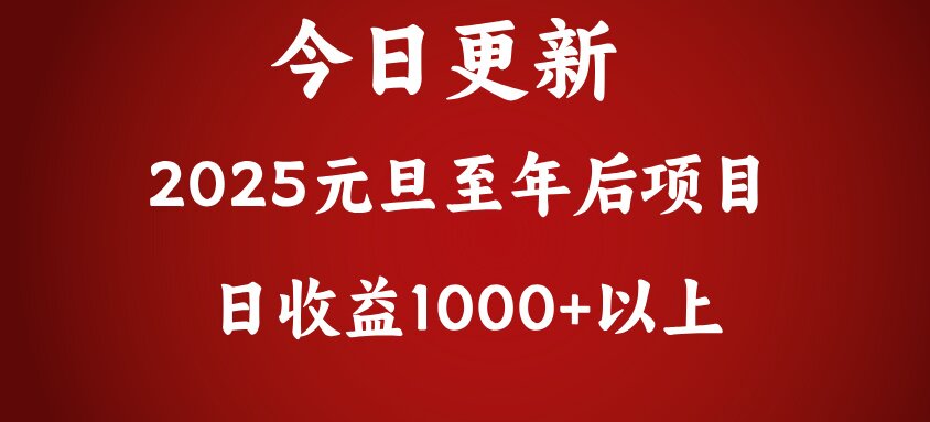 翻身项目，日收益1000+以上-BT网赚资源网